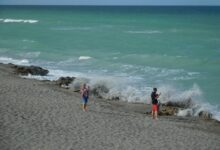 Blowing Rocks sur Jupiter Island à Hobe Sound en Floride