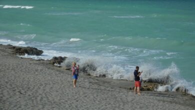Blowing Rocks sur Jupiter Island à Hobe Sound en Floride