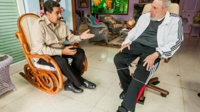 Nicolas Maduro avec le chef révolutionnaire cubain Fidel Castro.