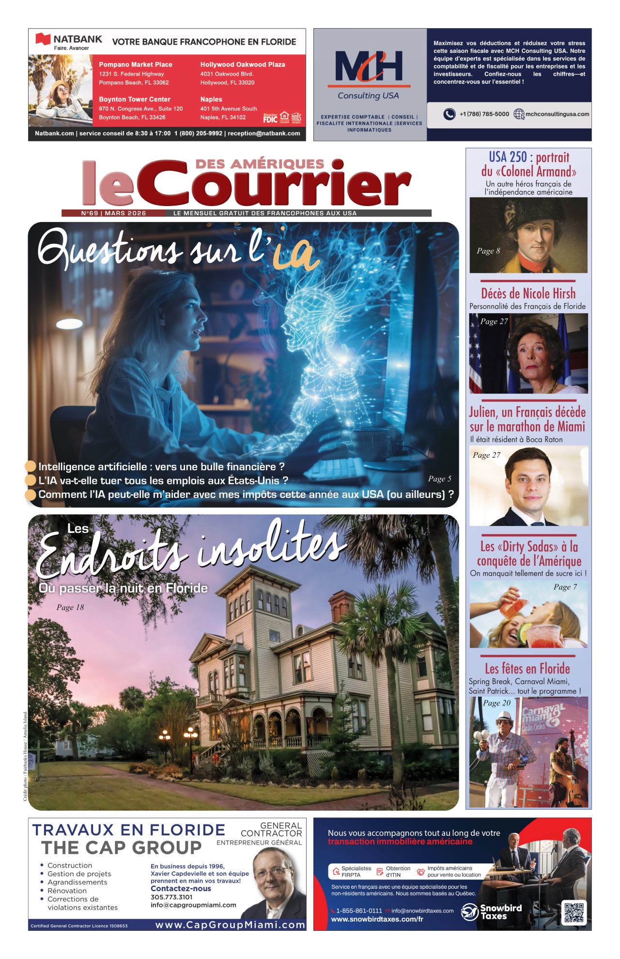Le Courrier des Amériques de Mars 2026
