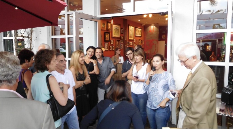 Réunion organisée à North Miami en 2015 par Le Courrier des Amériques et Aline Martin O'Brien