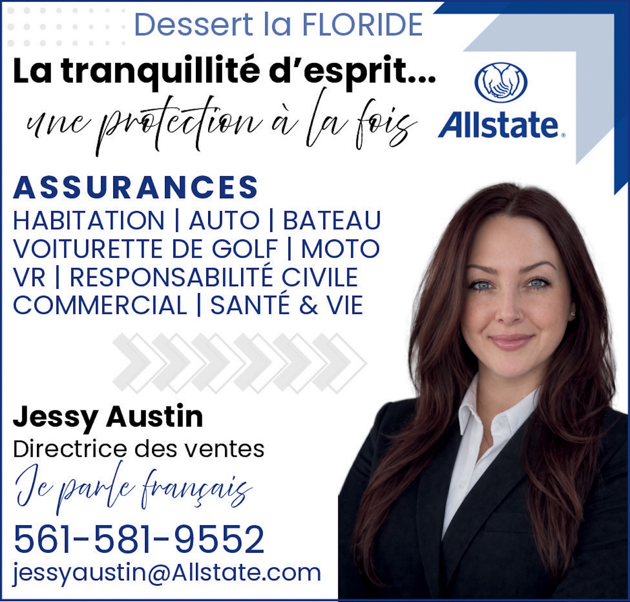 Jessy Austin / assurances francophones en Floride