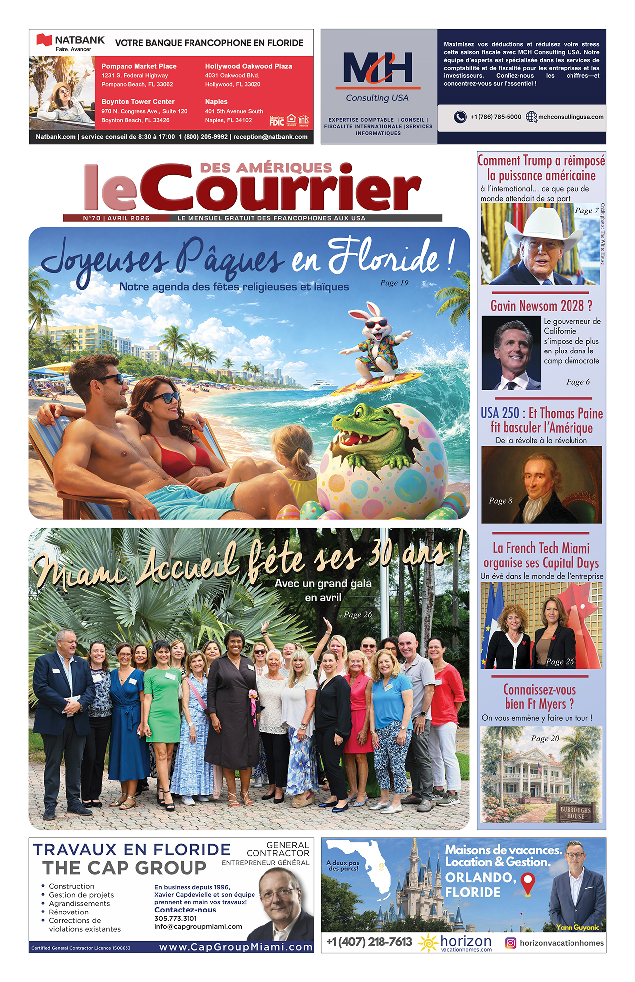 Le Courrier des Amériques d'Avril 2026 est sorti