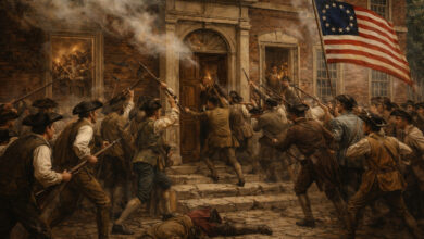 Illustration d'une émeute américaine à Philadelphie