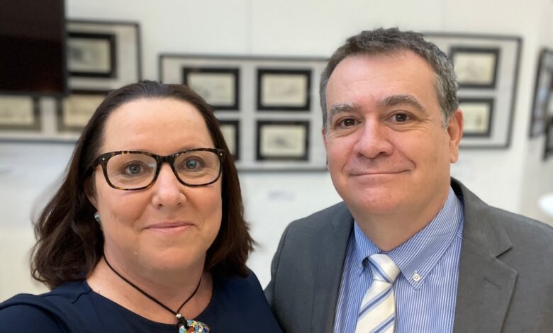 Daphnée et Sylvain Perret.