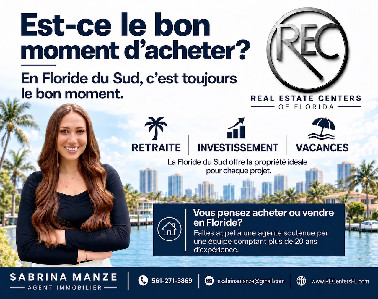 Sabrina Manze / Agent immobilier en Floride du Sud