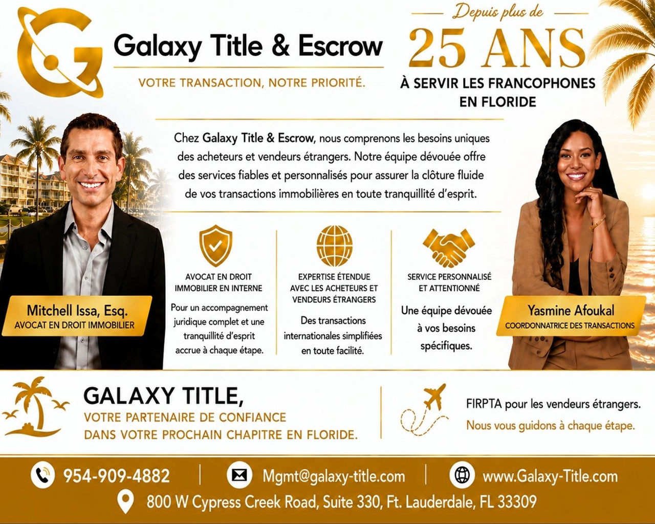Galaxy Title, agents de titre en Floride