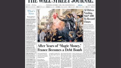 « La France devient une bombe de dettes », titre le Wall Street Journal ce matin